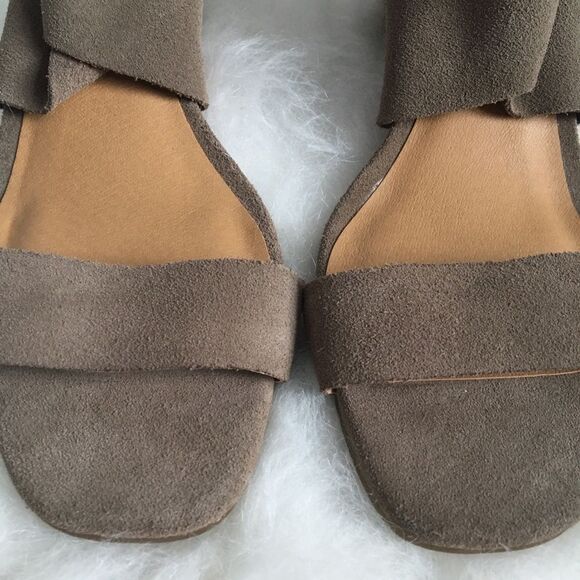 Lucky Brand Tammanee Suede Wedge Sandals Size 10 - Picture 3 of 13
